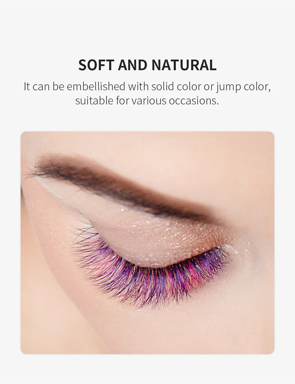 Colorful Mix Individual Eyelash Extensions