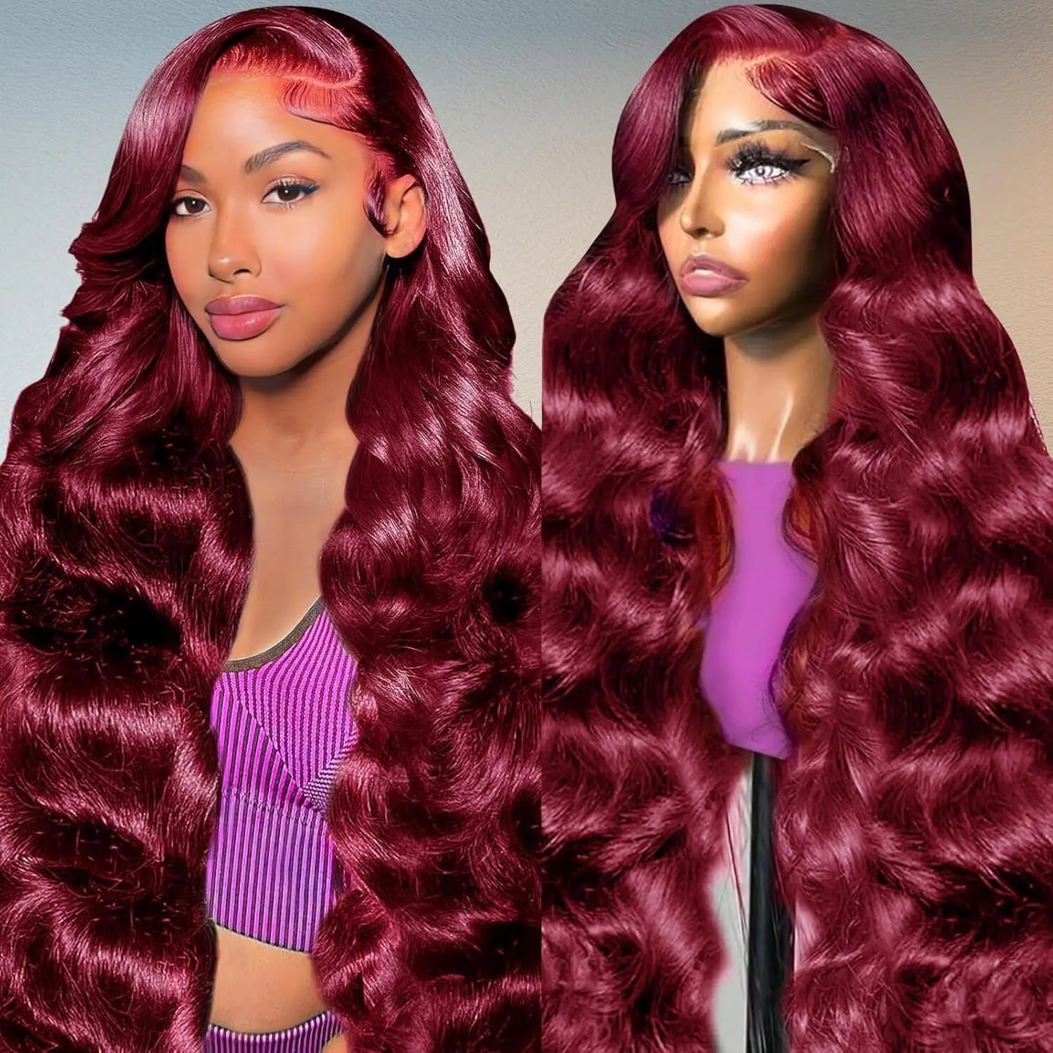 99J Burgundy Body Wave Lace Wig