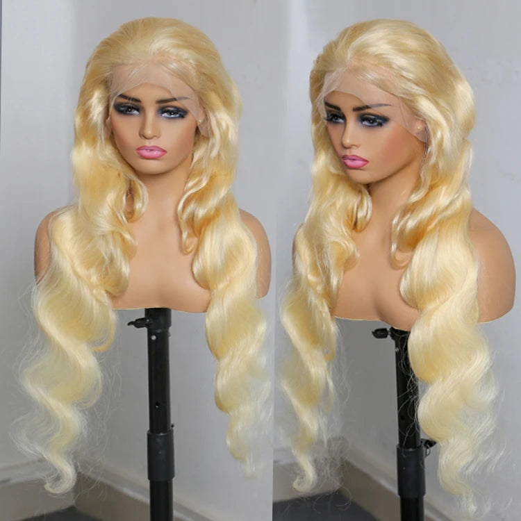 613 Blonde Curly Lace Front Wig