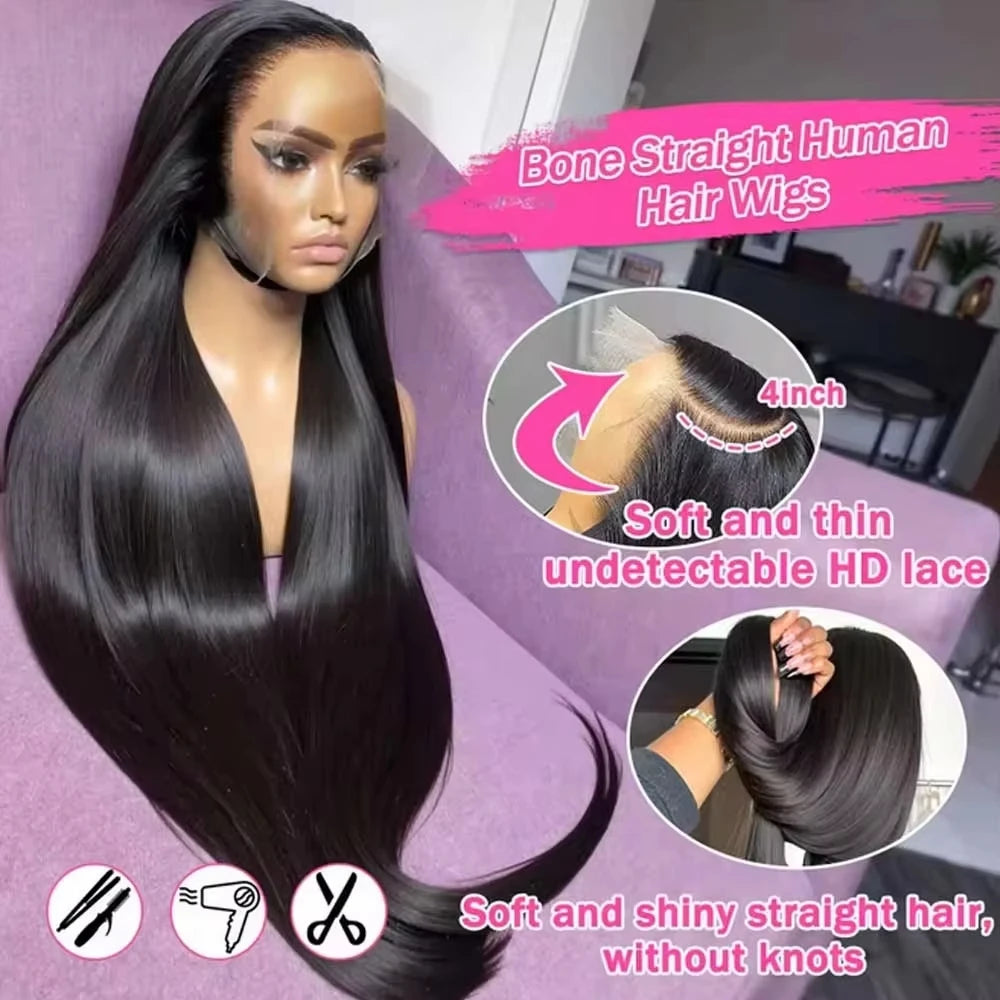 Water Wave 32 Inch 13x4 Lace Frontal Wigs Human Hair Lace Front Wave Wig Wholesale Raw Hair hd Lace Frontal Wig