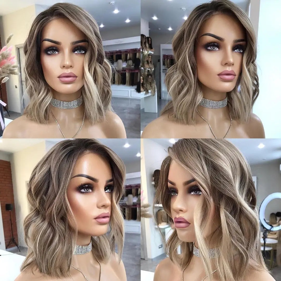 Rainbow Straight Bob Lace Front Wig