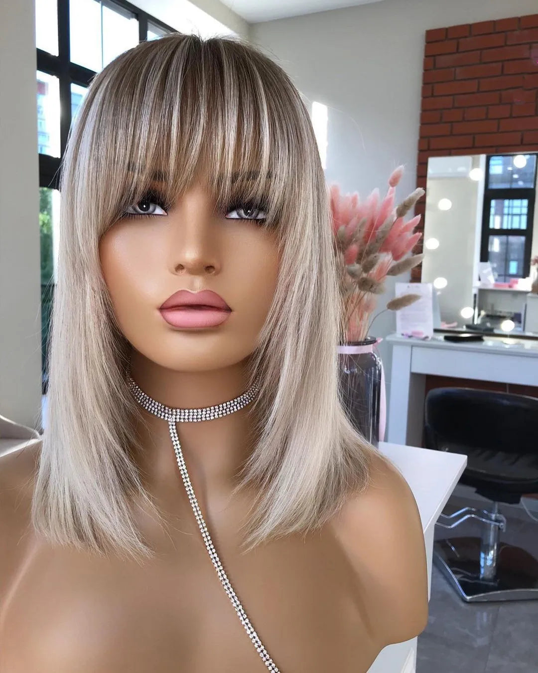 Rainbow Straight Bob Lace Front Wig