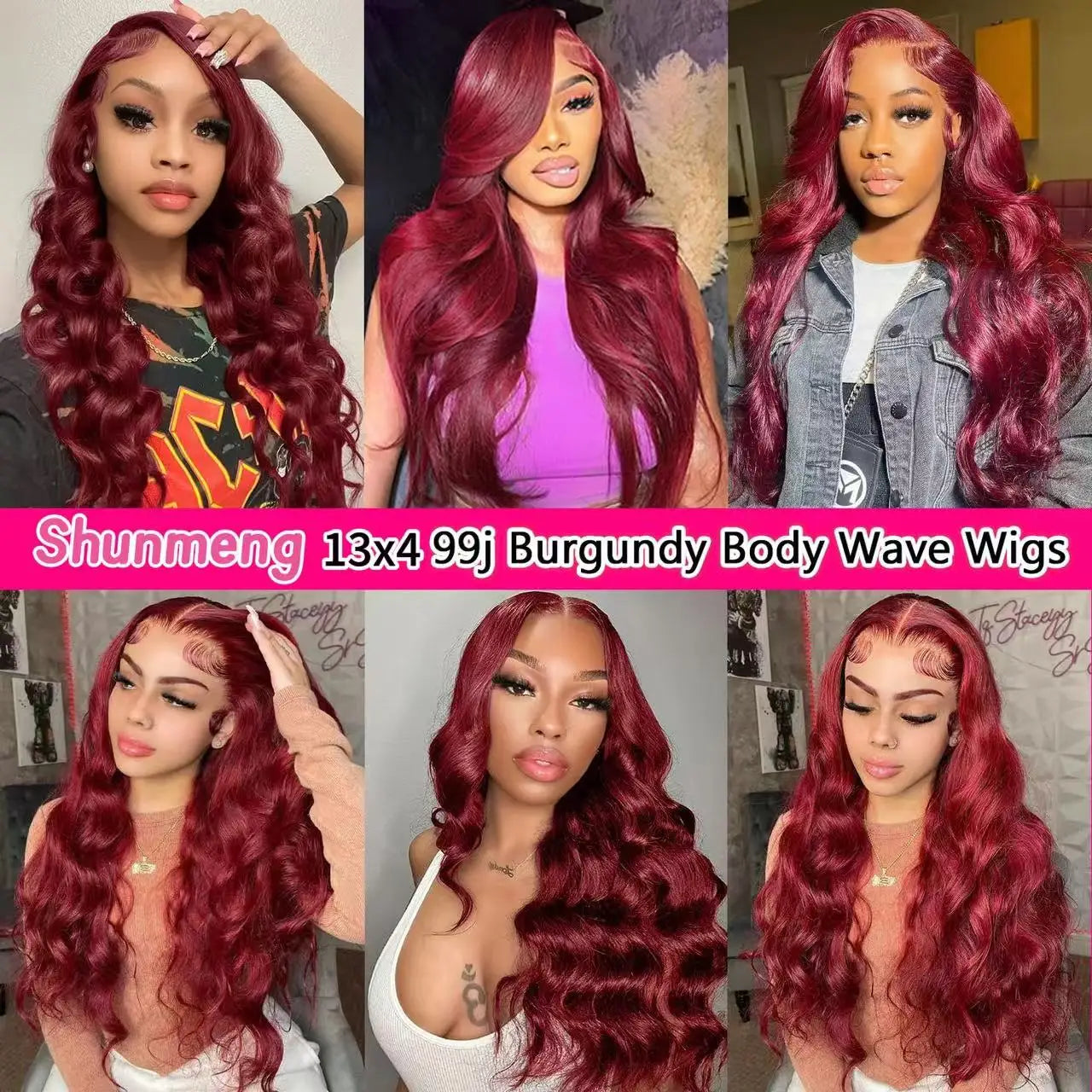 99J Burgundy Body Wave Lace Wig