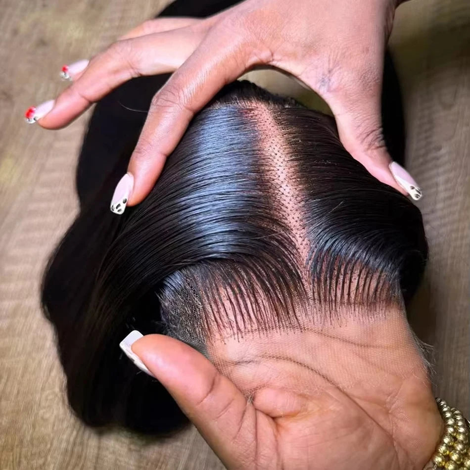 Brown Highlight Water Wave Lace Wig