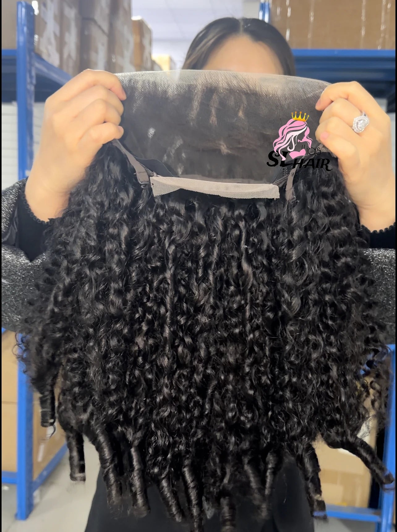 Curly Wavy Glueless Lace Wig