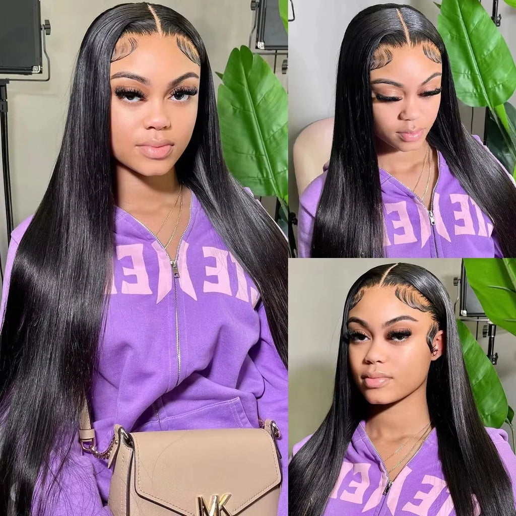 Brown Highlight Water Wave Lace Wig