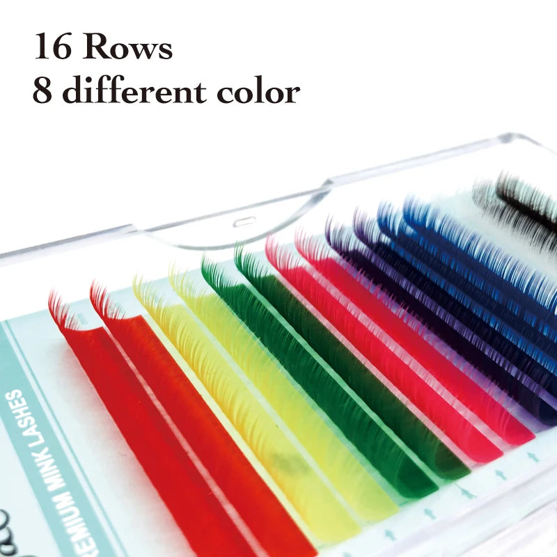 Colorful Mix Individual Eyelash Extensions
