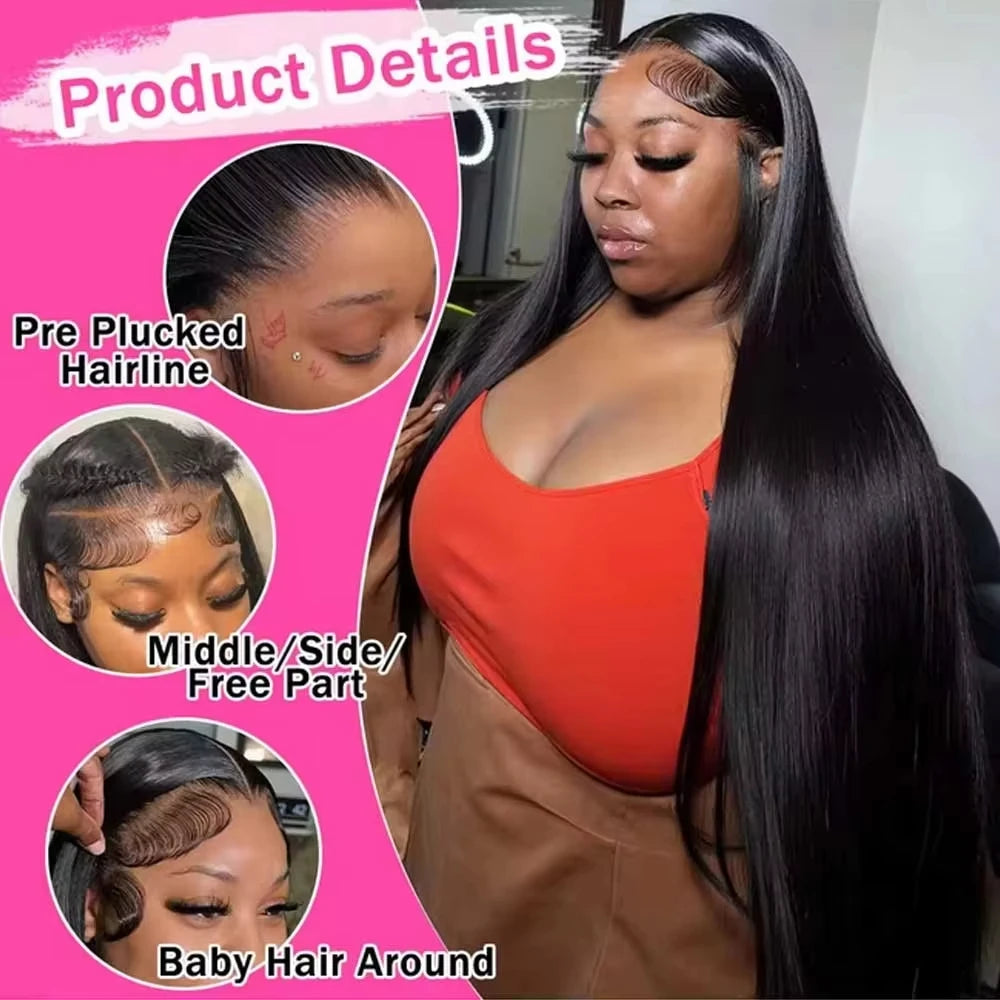 Glueless Straight Lace Front Wig