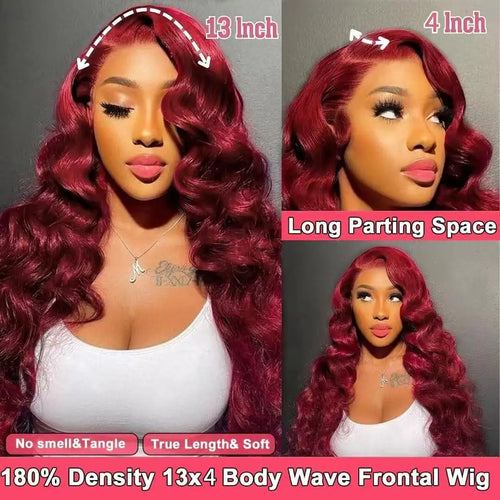 99J Burgundy Body Wave Lace Wig