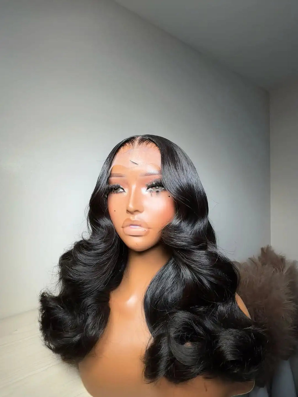 Curly Wavy Glueless Lace Wig