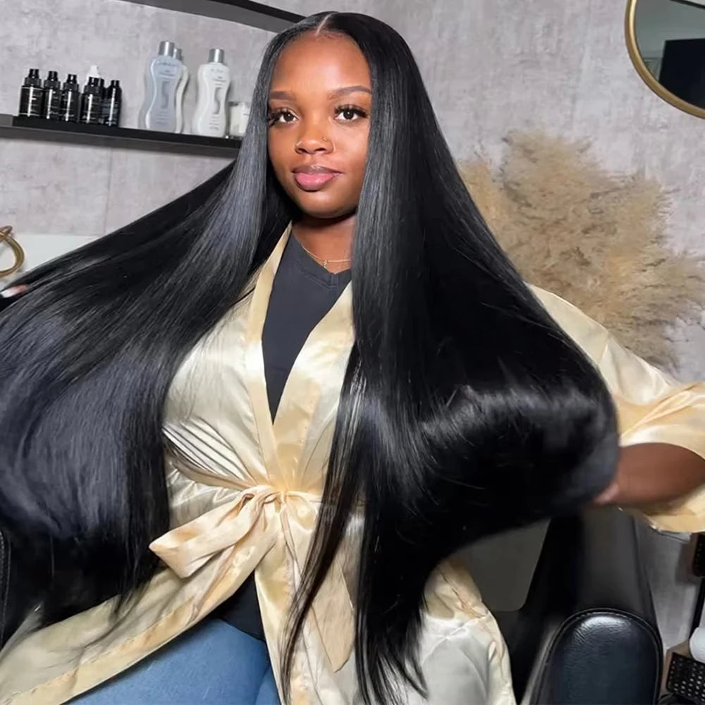 Brown Highlight Water Wave Lace Wig