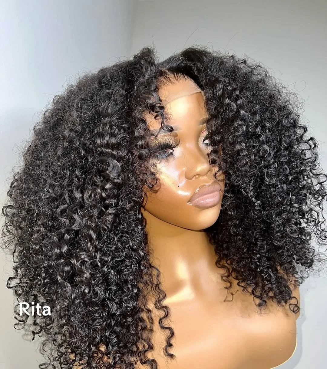 Burmese Kinky Curly Lace Front Wig