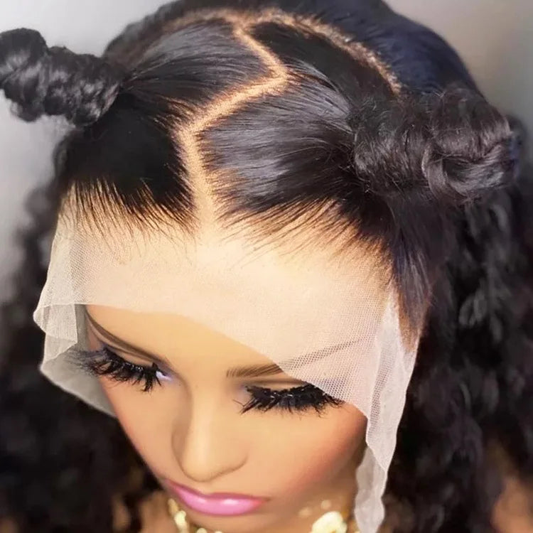 Brazilian Virgin  Swiss Closure Lace  Front Lace Frontal Wig Bone Straight Human Hair Wigs for Black Women