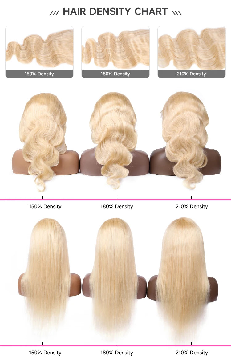 613 Blonde Curly Lace Front Wig
