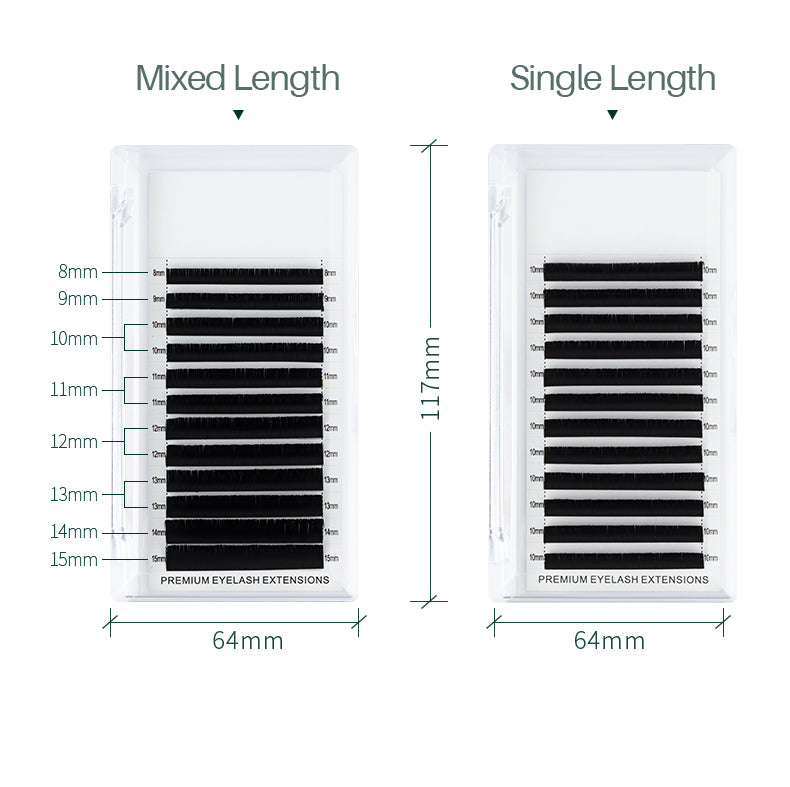 Flat Ellipse Eyelash Extensions