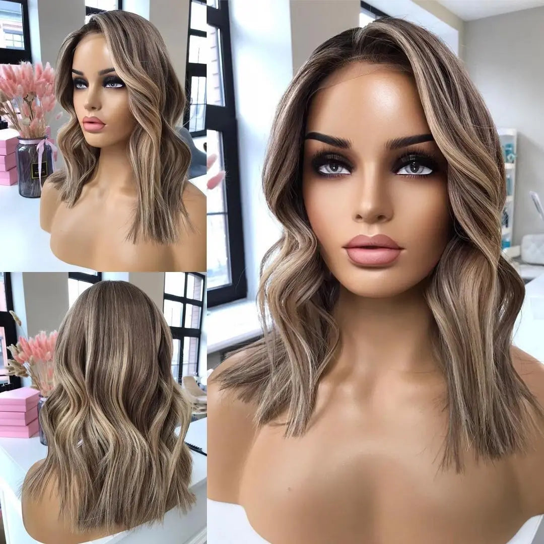 Rainbow Straight Bob Lace Front Wig