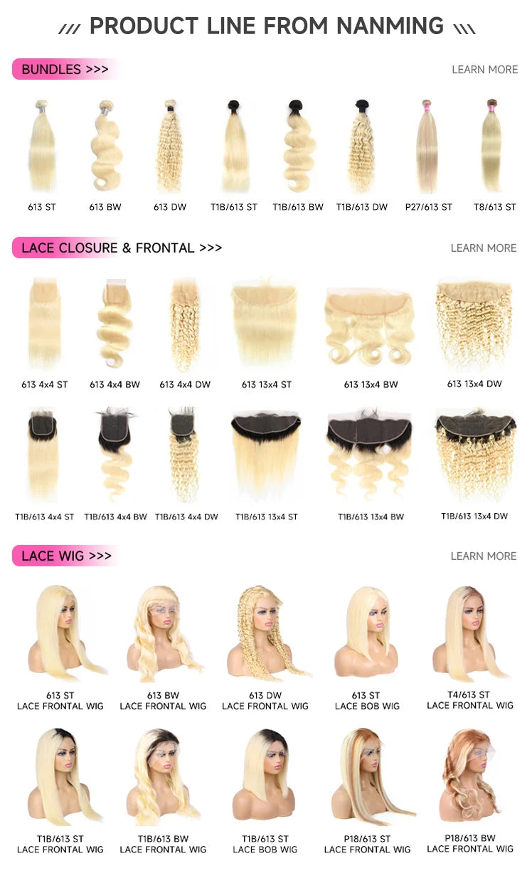 613 Blonde Curly Lace Front Wig