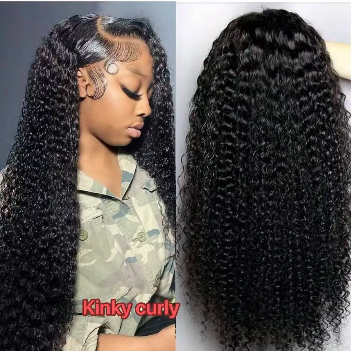 Burmese Kinky Curly Lace Front Wig