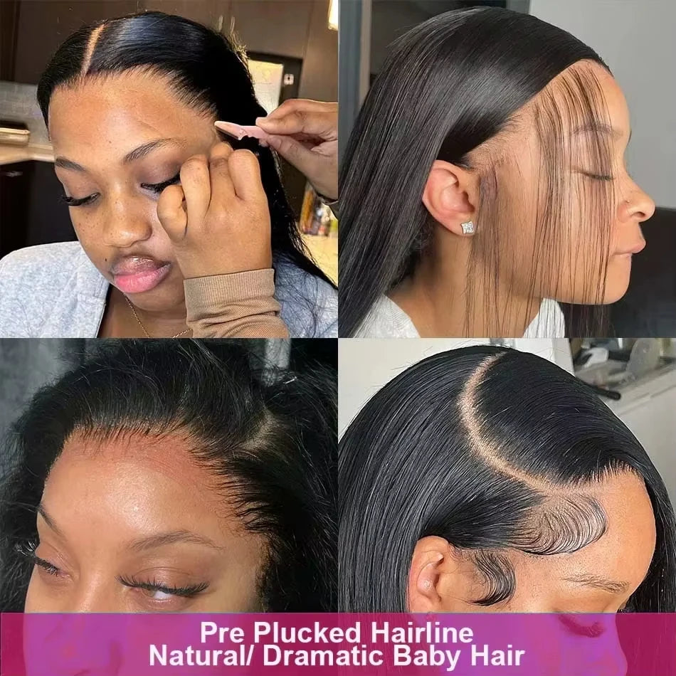 Bone Straight Glueless Lace Wig