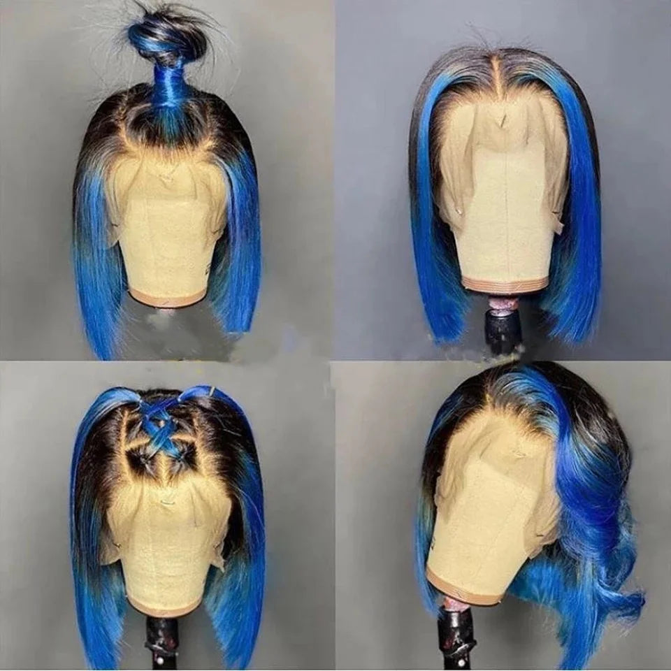 Rainbow Straight Bob Lace Front Wig