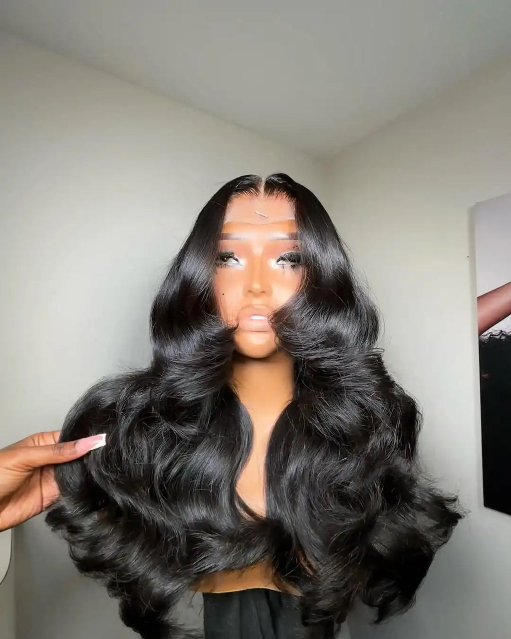 Curly Wavy Glueless Lace Wig