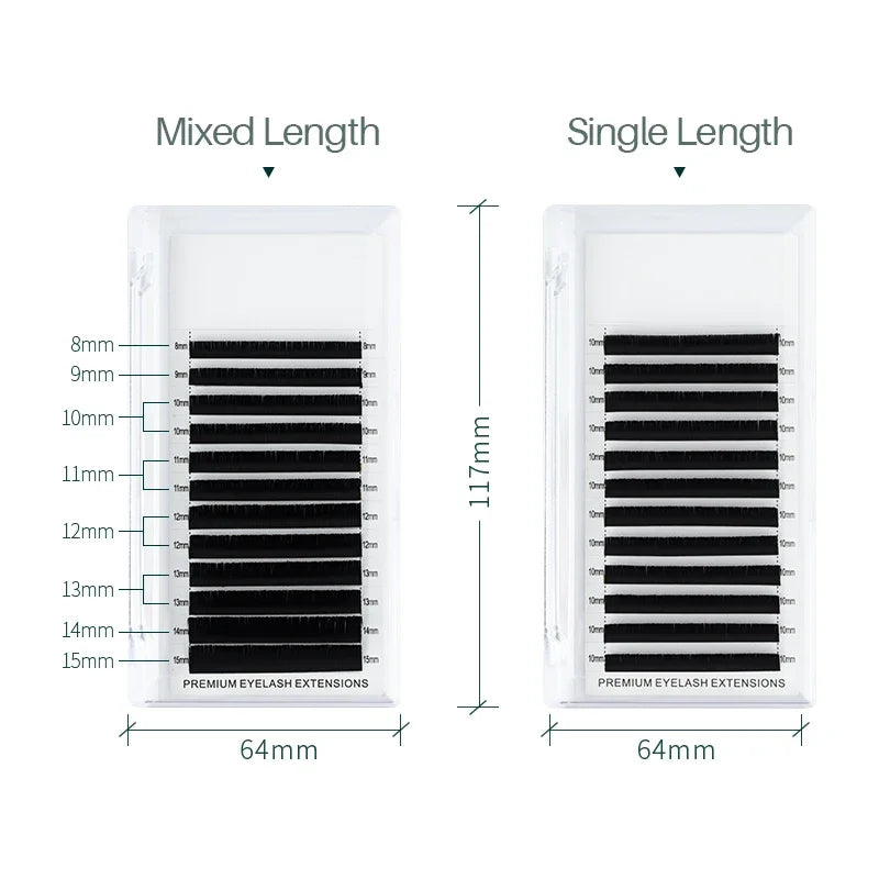 Flat Ellipse Eyelash Extensions