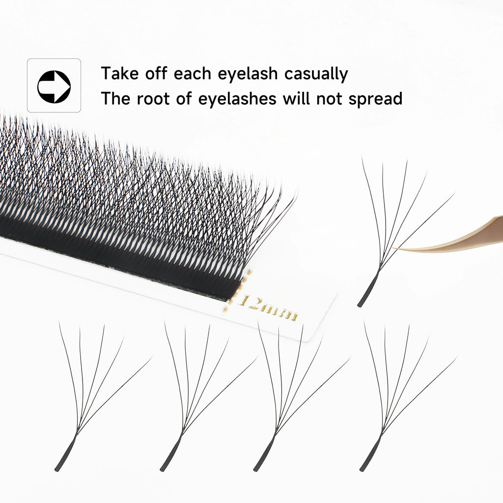 W Shaped Premade Fan Eyelash Extensions