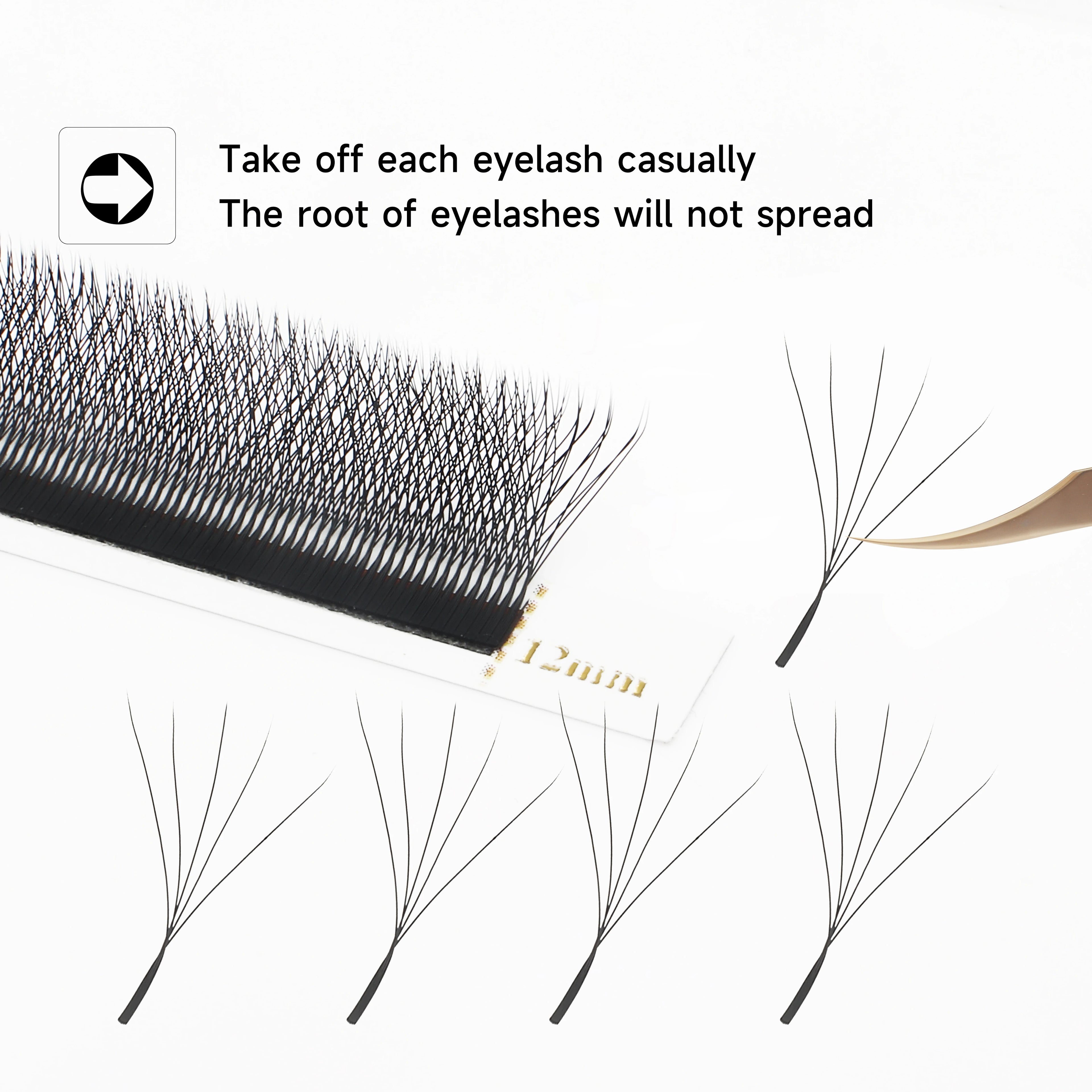 W Shaped Premade Fan Eyelash Extensions