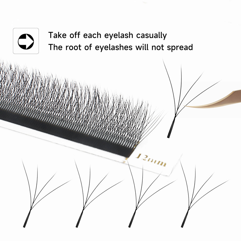 W Shaped Premade Fan Eyelash Extensions