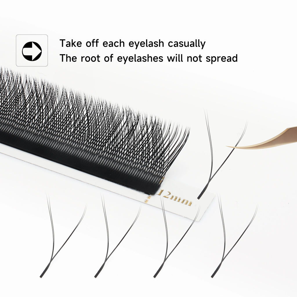 W Shaped Premade Fan Eyelash Extensions