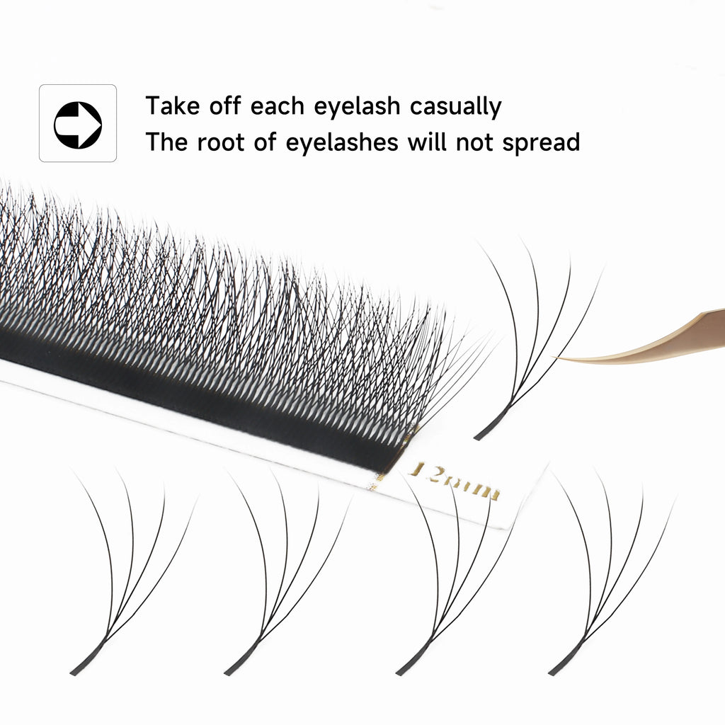 W Shaped Premade Fan Eyelash Extensions