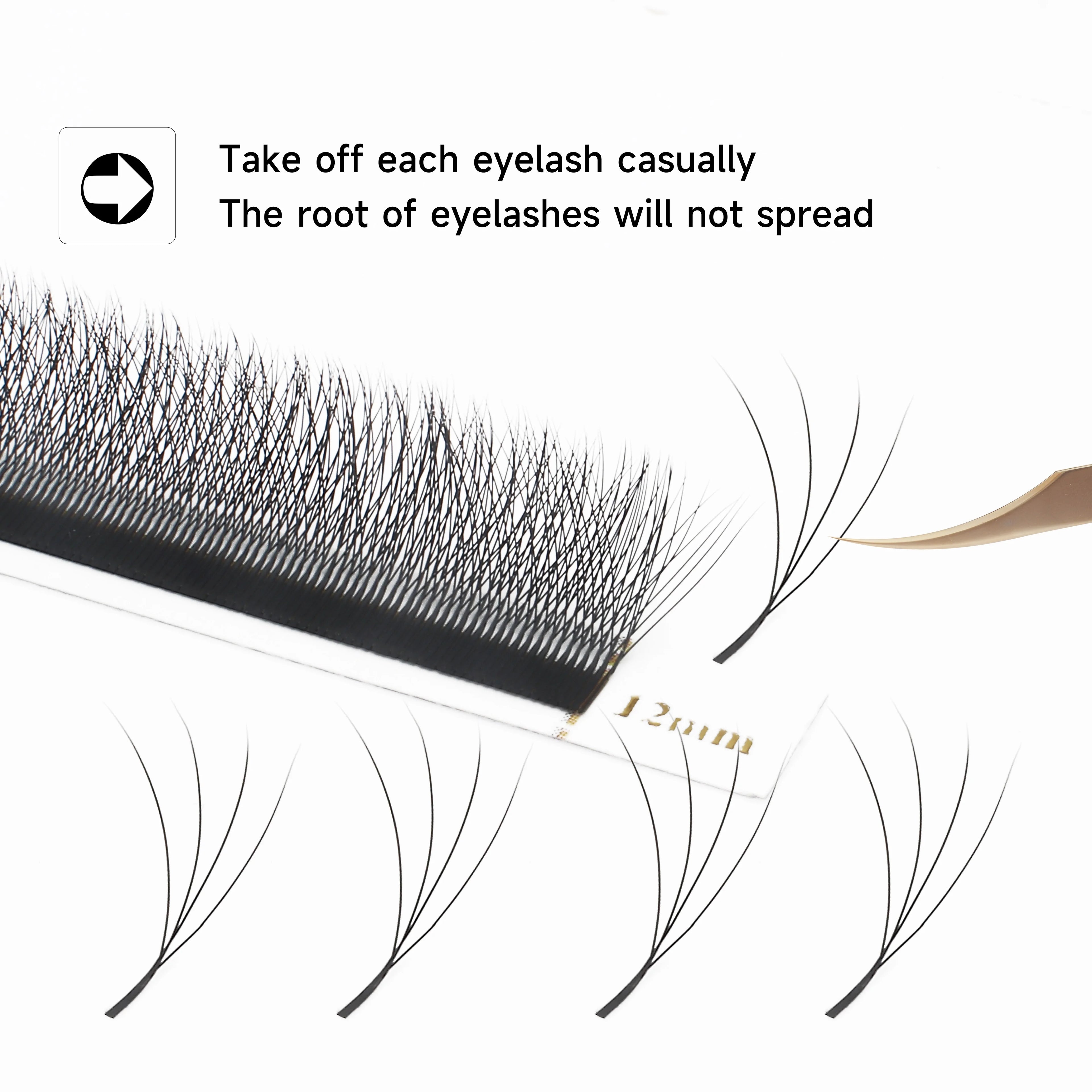 W Shaped Premade Fan Eyelash Extensions