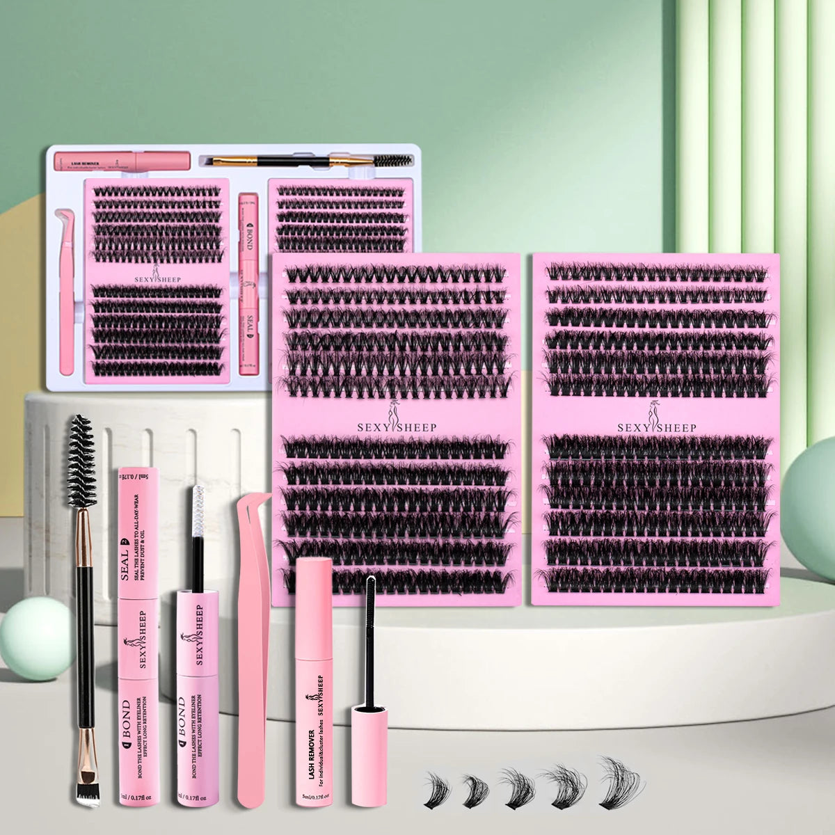 DIY Cluster Lash Extension Kit