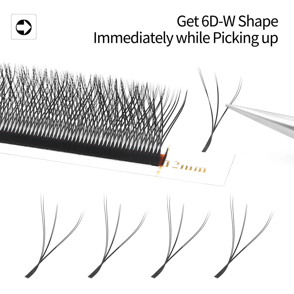 W Shaped Premade Fan Eyelash Extensions