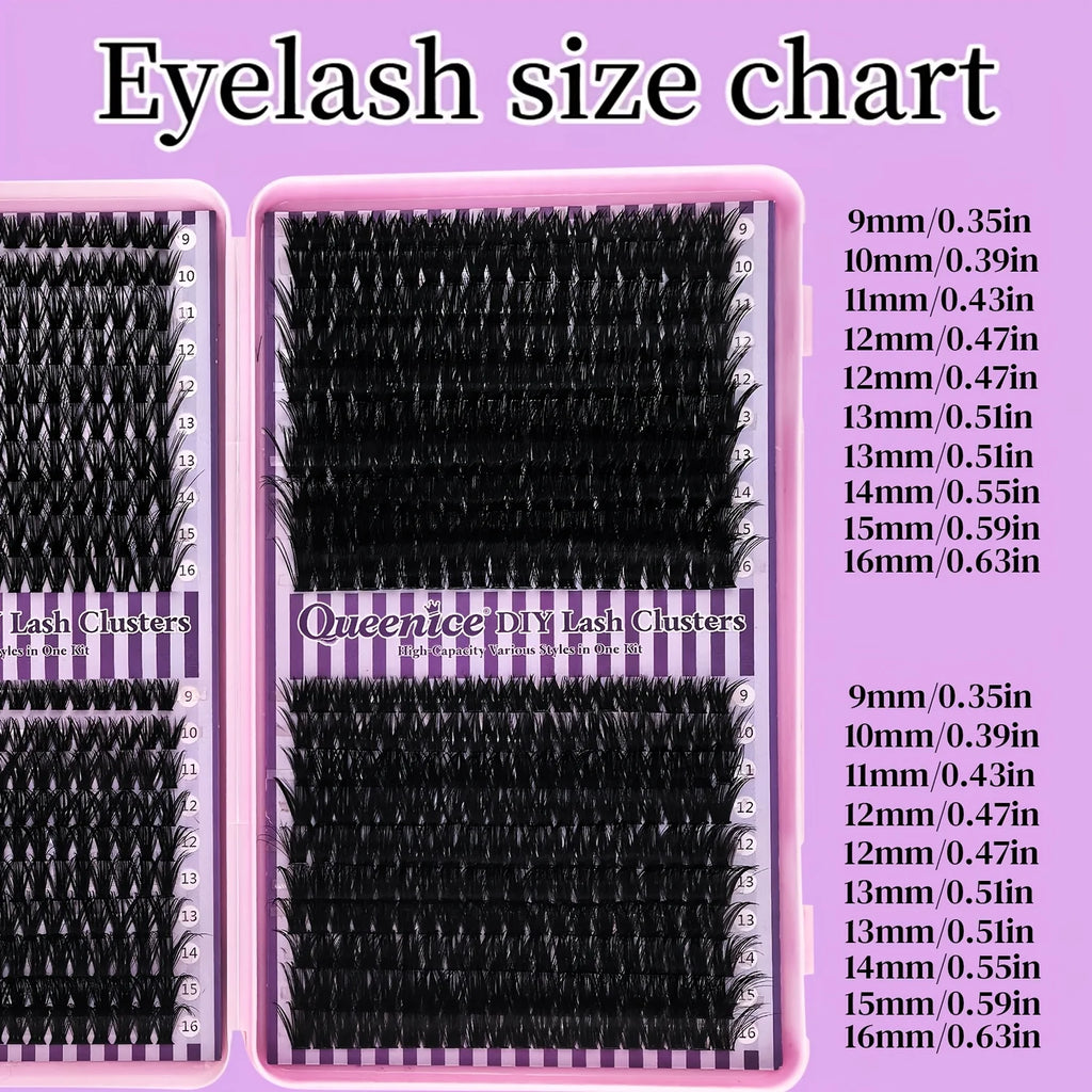 Volume False Eyelash Clusters Set