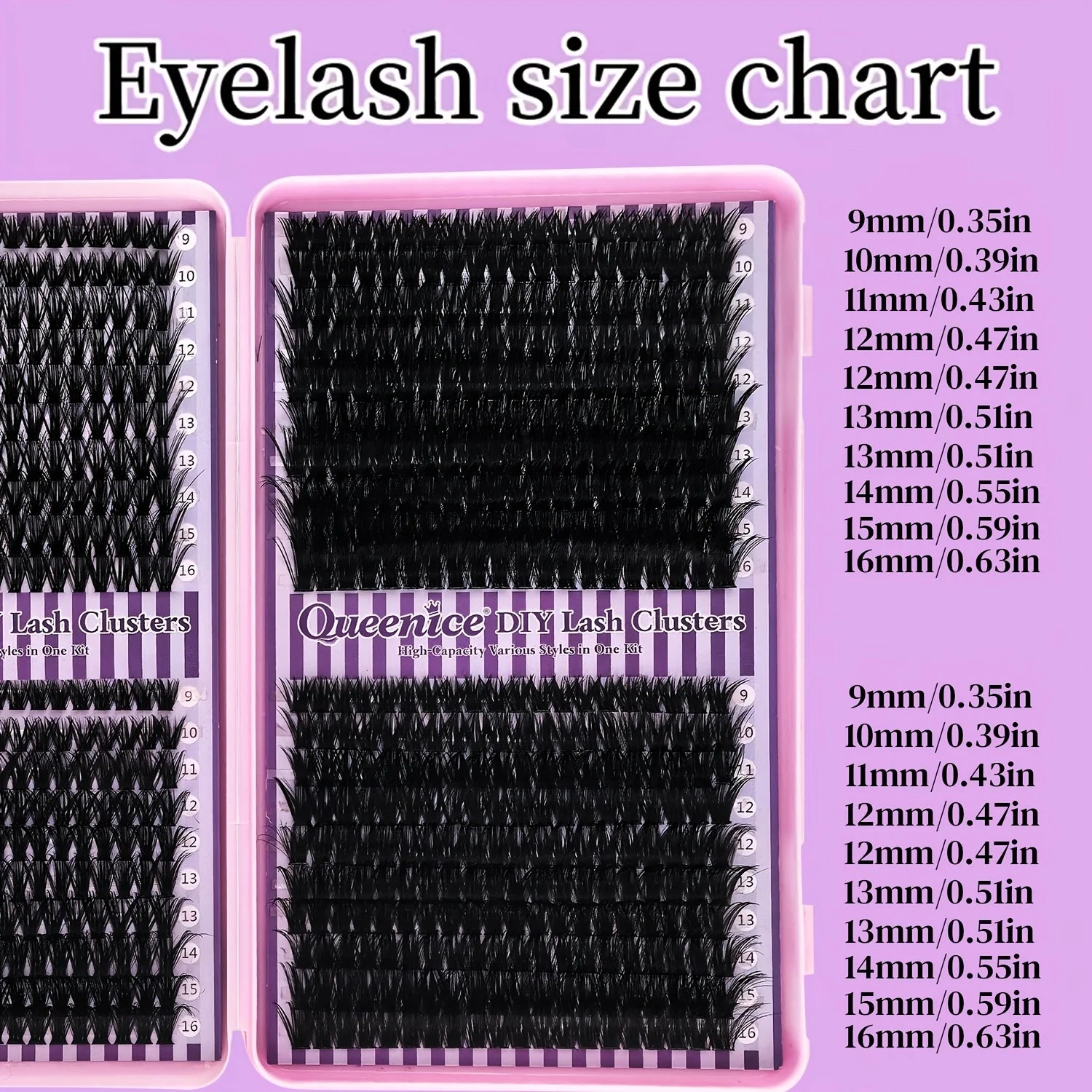 Volume False Eyelash Clusters Set