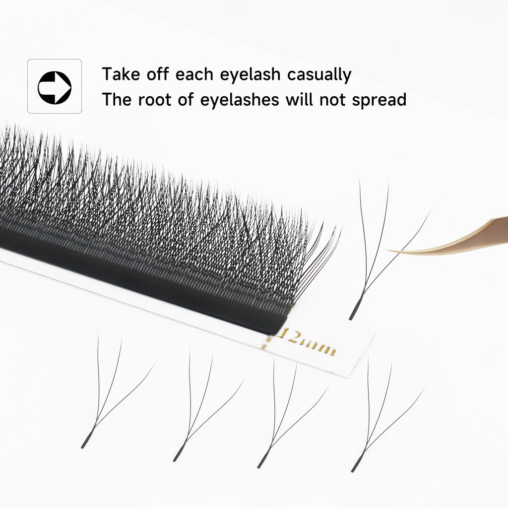 W Shaped Premade Fan Eyelash Extensions