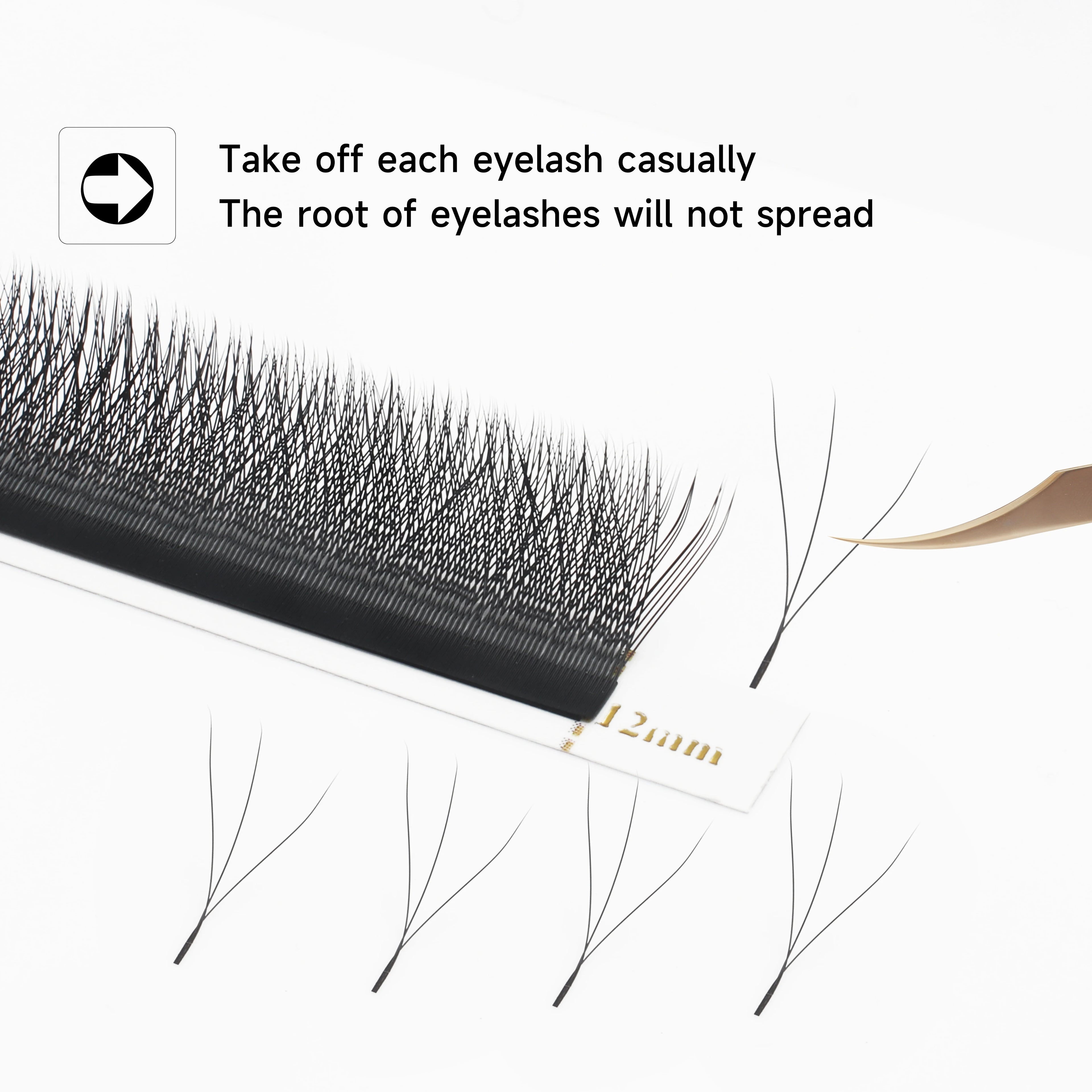 W Shaped Premade Fan Eyelash Extensions